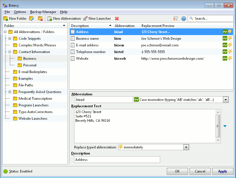 abbreviation for the word program