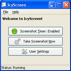 IcyScreen's main window