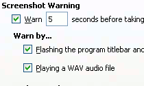 The Warnings tab. Click the X to close.